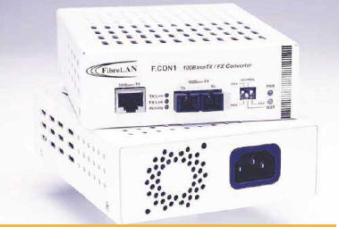 FibroLAN F.CON1/T Single Channel 100Base-TX/FX Converter, ST Connectors