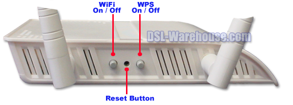 DCE 5204AV-NRD/K WiFi, WPS and Reset Buttons 