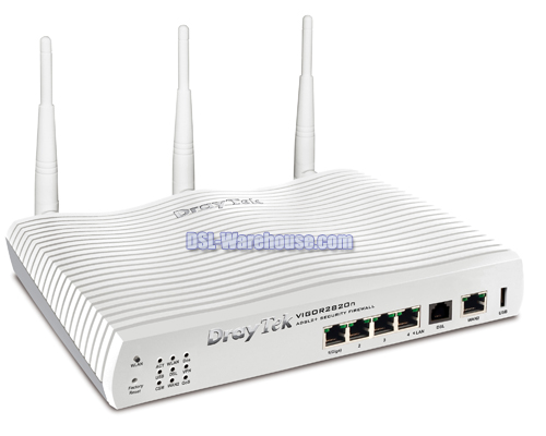 Draytek Vigor 2820n-R Refurbished ADSL2/2+ Security Firewall Wireless 'N'