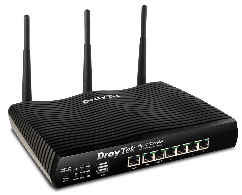 DrayTek Vigor 2925n Plus Dual WAN Security Router