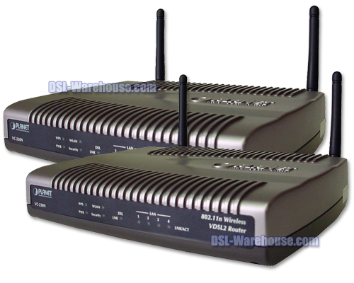 Planet Technology VC-230N 802.11n Wireless VDSL2 Router (2PK)