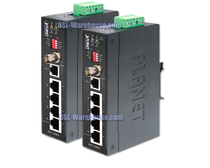Planet IVC-2002 4-Port Industrial hardened Ethernet Extender Kit